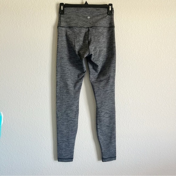 Lululemon Wunder Under Hi-Rise Tight *28" Luon Variegated Knit Gray Heathered - Picture 3 of 11